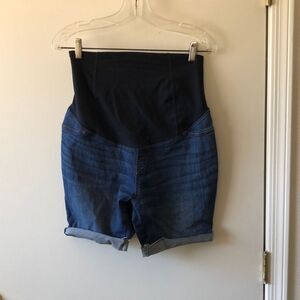 Isabel Maternity Bermuda Shorts 6/28 GUC Blue